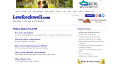 Desktop Screenshot of lewrockwell.com